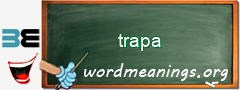 WordMeaning blackboard for trapa